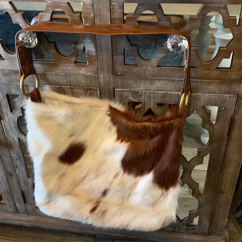 Genuine cowhide fur bag